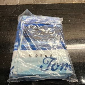 Brand new Tommy Bahama navy beach towel